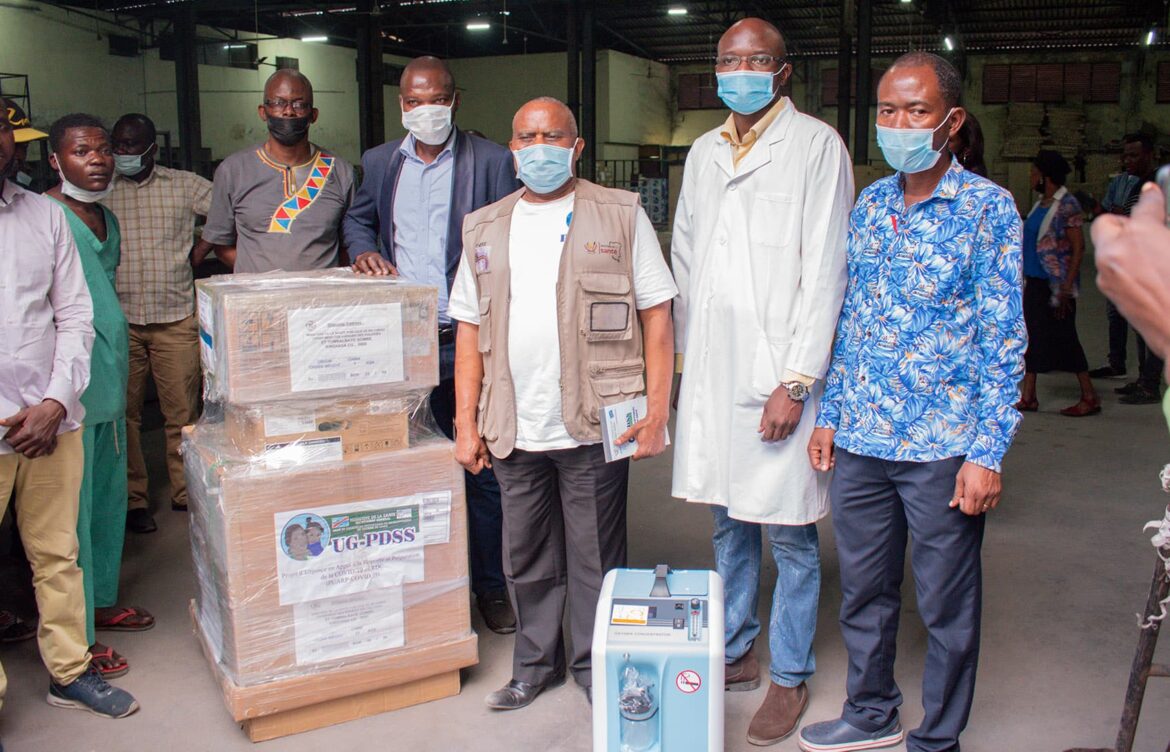 Distribution des équipements COVID-19 vers les Centre de Traitement COVID-19 à l’HGR de Kinshasa/Ex-Mama Yemo.