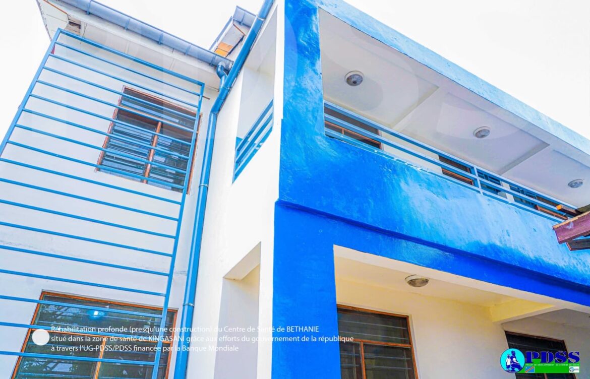 PDSS – KINSHASA : REHABILITATION PROFONDE DU CENTRE DE SANTE DE BETHANIE