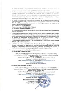 Travaux de réhabilitation de la Division Provinciale de la Santé (DPS) de la Province du Kasaï Central