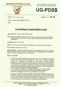 Acquisition de matériels médicaux et consommables pour renforcer les capacités des laboratoires des cliniques universitaires en matière d’analyse histopathologique pour le dépistage, le diagnostic et la prise en charge du cancer du col de l’utérus