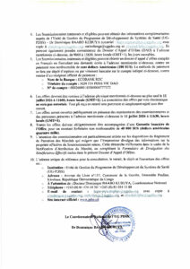 Acquisition des équipements biomédicaux et banques de sang pour les Centres provinciaux de transfusion sanguine (CPTS et CTS) dans 9 provinces : Équateur, Ituri, Kasaï, Kasaï Central, Kasaï Oriental, Kwilu, Nord-Kivu, Tshopo et Tshuapa