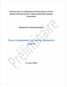 Plan d'Engagement des Parties Prenantes (PMPP) - CERP RDC