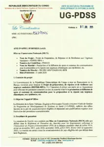 Production et la diffusion de spots et contenus de communication pour la préparation et la riposte aux urgences climatiques, aux épidémies, etc