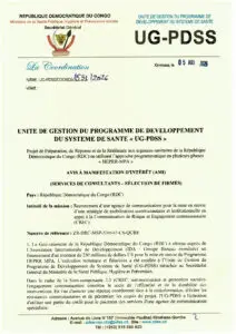 Recrutement d’une agence de communication pour la mise en œuvre d’une stratégie de mobilisation communautaire et institutionnelle en appui à la Communication des Risques et à l’Engagement Communautaire (CREC)