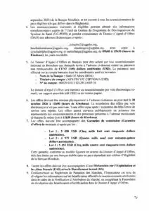 Travaux de réhabilitation des Centres d’Intelligence Épidémiologique pour la Santé Publique dans trois (3) provinces, à savoir : la Tshuapa, le Maï-Ndombe et le Kasaï-Oriental, répartis en trois (3) lots