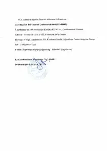 Travaux de réhabilitation des Centres d’Intelligence Épidémiologique pour la Santé Publique dans trois (3) provinces, à savoir : la Tshuapa, le Maï-Ndombe et le Kasaï-Oriental, répartis en trois (3) lots